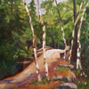 Over the River and Through the Woods - 10x20 oil;  For purchase, contact the artist